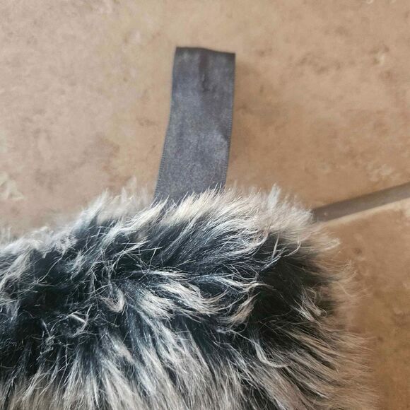 Faux Fur Christmas Stocking 19" - Picture 2 of 3